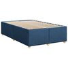 vidaXL Sommier &agrave; lattes de lit avec matelas Bleu 120x200 cm Tissu
