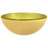 vidaXL Lavabo Verre tremp&eacute; 30x12 cm Dor&eacute;