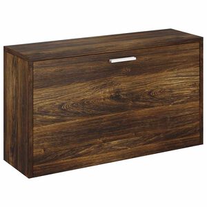 vidaXL Banc &agrave; chaussures Ch&ecirc;ne fum&eacute; 80x24x45 cm Bois d'ing&eacute;nierie