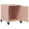 vidaXL Tables de chevet 2 pcs rose 36x39x43,5 cm acier