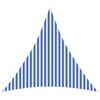 vidaXL Voile d'ombre 3,6 x 3,6 x 3,6 m HDPE Triangulaire Bleu et Blanc