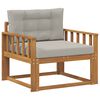 vidaXL Sofa de milieu ext&eacute;rieur Naturel