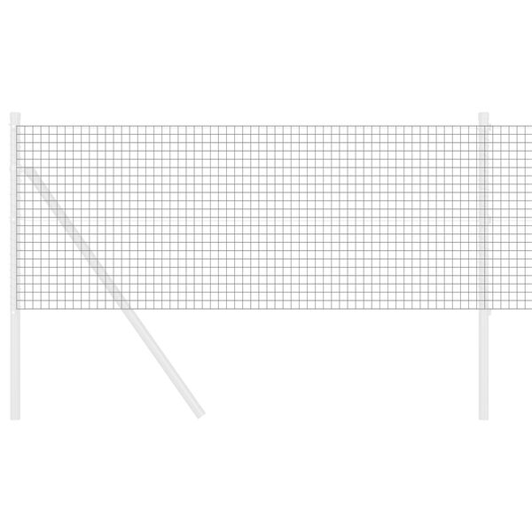 vidaXL Clôture en fil soudé Gris 0.8 x 10 m Acier