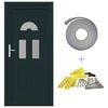vidaXL Porte Frontale Anthracite 110 x 210 cm PVC