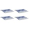 vidaXL Coussins de chaise de jardin lot de 4 50x50x4 cm