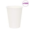 vidaXL Tasses &agrave; caf&eacute; en papier 1000 pcs 12oz 300ml blanc