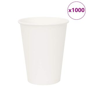 vidaXL Tasses &agrave; caf&eacute; en papier 1000 pcs 12oz 300ml blanc