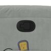 vidaXL Fauteuil inclinable de massage gris clair velours