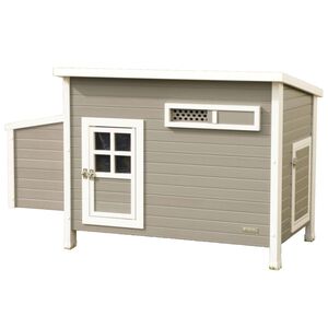 Kerbl Poulailler Barney Plastique 137x73x83 cm Gris et blanc