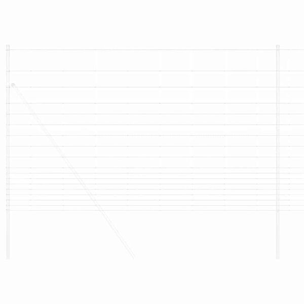 vidaXL Cl&ocirc;ture de prairie Argent&eacute; 25 x 1,5 m Acier galvanis&eacute;