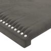 vidaXL Cadre de lit sans matelas gris fonc&eacute; velours