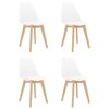 vidaXL Ensemble de salle &agrave; manger 5 pcs Blanc
