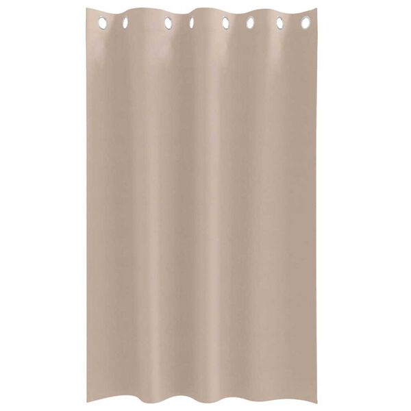 vidaXL Rideaux occultants avec anneaux 2 pcs Taupe 175 x 140 cm