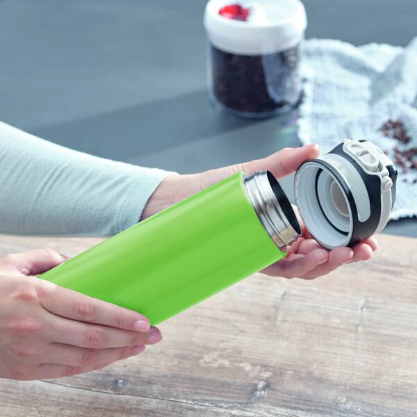 Leifheit Bouteille thermos Flip 600 ml Vert kiwi