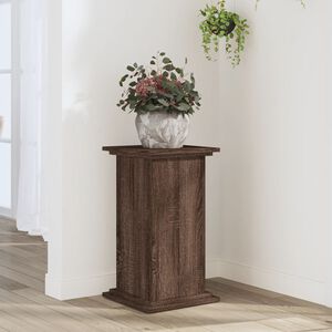 vidaXL Support pour plantes ch&ecirc;ne marron 33x33x60 cm bois d'ing&eacute;nierie