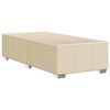 vidaXL Cadre de lit sans matelas cr&egrave;me 90x200 cm tissu