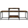 vidaXL Table basse ch&ecirc;ne fum&eacute; 102x60x45 cm bois d'ing&eacute;nierie