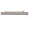 vidaXL Cadre de lit sans matelas sonoma gris 100x200 cm