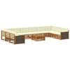 vidaXL Ensembles de canap&eacute;s 11 pc Bois d'Acacia Massif