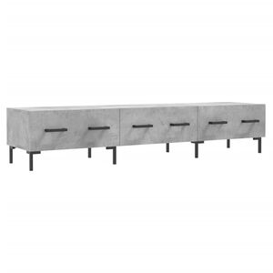 vidaXL Meuble TV gris b&eacute;ton 150x36x30 cm bois d'ing&eacute;nierie