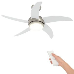 vidaXL Ventilateur de plafond avec lumi&egrave;re et t&eacute;l&eacute;commande &Oslash; 110 cm