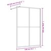 vidaXL Paroi de douche avec verre ESG transparent dor&eacute; 140x195 cm