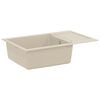vidaXL &Eacute;vier Beige 780 x 500 mm 80% Quartz et 20% R&eacute;sine