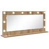 vidaXL Miroir de vanit&eacute; Ch&ecirc;ne artisanal 100 x 45 x 18 cm Rectangulaire