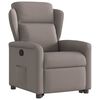 vidaXL Fauteuil inclinable taupe tissu