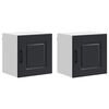 vidaXL Panneau de lave-vaisselle Kalmar 2 pcs Noir 40 x 31 x 40 cm