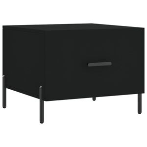vidaXL Table basse Noir 50x50x40 cm Bois d'ing&eacute;nierie