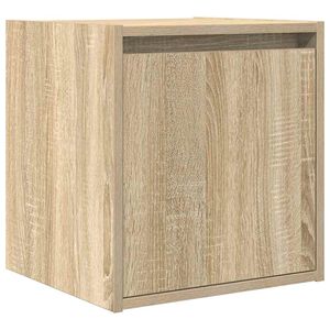 vidaXL Table de chevet murale ch&ecirc;ne sonoma 38x34x40 cm