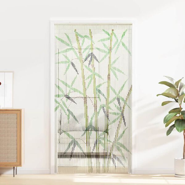 VidaXL Rideau anti-insectes imprim&eacute; bambou 100x200 cm