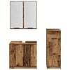 vidaXL Ensemble de mobilier de salle de bain 3 pcs Bois ancien