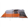 vidaXL Tente familiale tunnel 8 personnes gris et orange imperméable