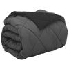 vidaXL Duvet complet toute l'ann&eacute;e Noir et anthracite 220 x 240 cm