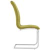 vidaXL Chaises &agrave; manger cantilever lot de 2 vert tissu