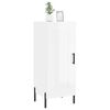 vidaXL Buffet Blanc brillant 34,5x34x90 cm Bois d'ing&eacute;nierie