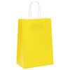 vidaXL Sacs en papier 50 pcs avec poign&eacute;es jaune 15x8x21 cm
