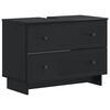 vidaXL Meuble sous Lavabo de Salle de Bain EDE Noir 82 x 41 x 59 cm