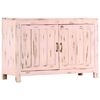 vidaXL Buffet Rose clair 110x35x70 cm Bois de manguier massif