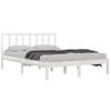 vidaXL Cadre de lit sans matelas blanc bois de pin massif 140x200 cm