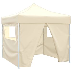 vidaXL Tente de f&ecirc;te 291 x 291 x 315 cm Cr&egrave;me Tissu Oxford