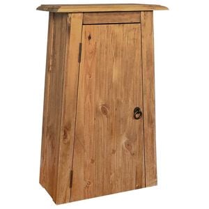 vidaXL Armoire lat&eacute;rale de salle de bain Pin massif 42x23x70 cm