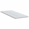 vidaXL Surmatelas Blanc 70 x 200 cm Tissu en Tricot