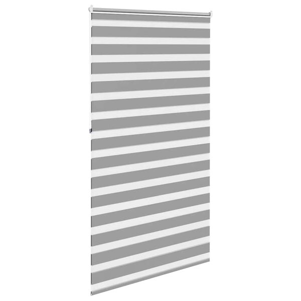 vidaXL Store v&eacute;nitien z&eacute;br&eacute; 120,9 x 230 cm, largeur du tissu 116,7 cm, gris