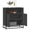 vidaXL Buffet noir 68x35x76 cm bois d'ing&eacute;nierie