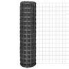 vidaXL Cl&ocirc;ture Euro Acier 10 x 1,5 m Gris