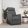 vidaXL Fauteuil de massage Gris fonc&eacute; Tissu