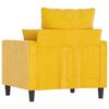 vidaXL Fauteuil Jaune 60 cm Velours